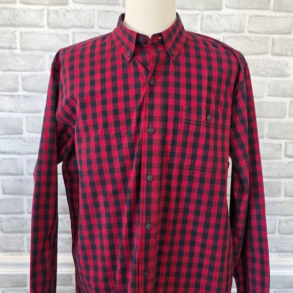 Blue Mountain Red Buffalo Check Shirt Mens XLT Cabin Mountain Lumberjack Cotton - Picture 2 of 8